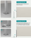 Zijluifel - 180 x 350 cm - Uitschuifbaar - Privacyscherm - Taupe