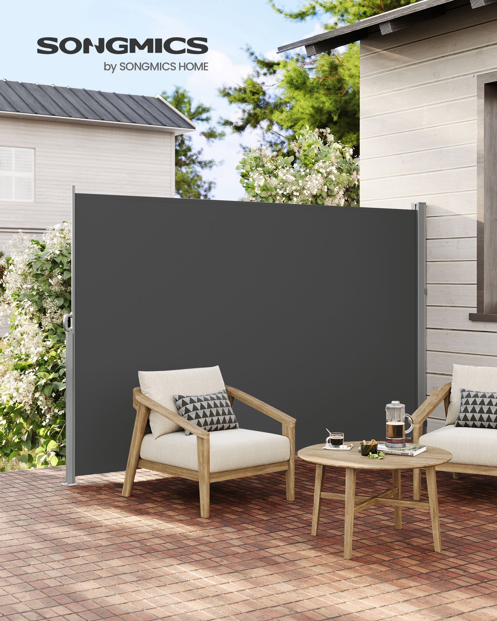 Seitendach - 200 × 300 cm - Anthrazit