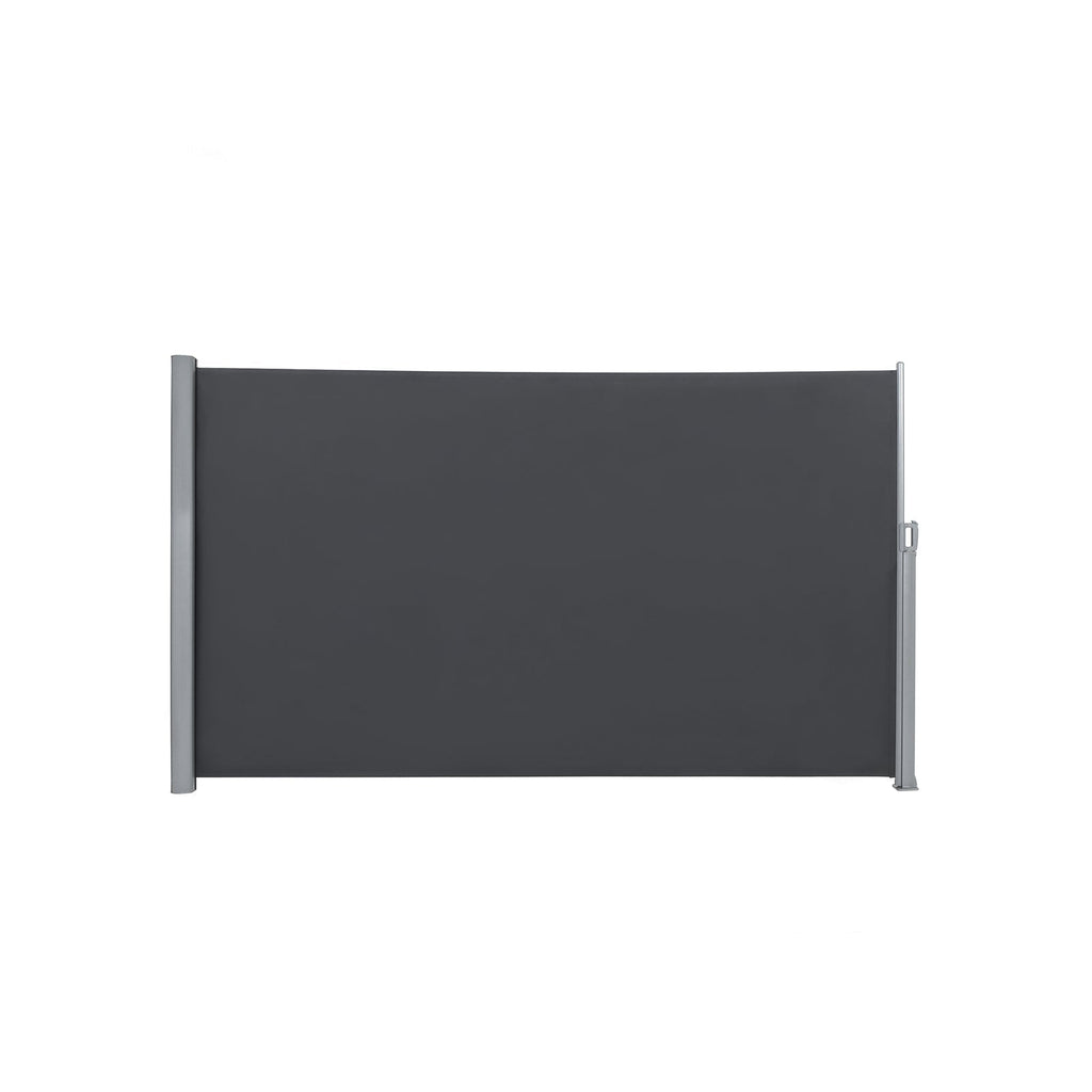 Seitendach - erweiterbare Markise - Schutzansicht - 200 x 400 cm - Schwarz