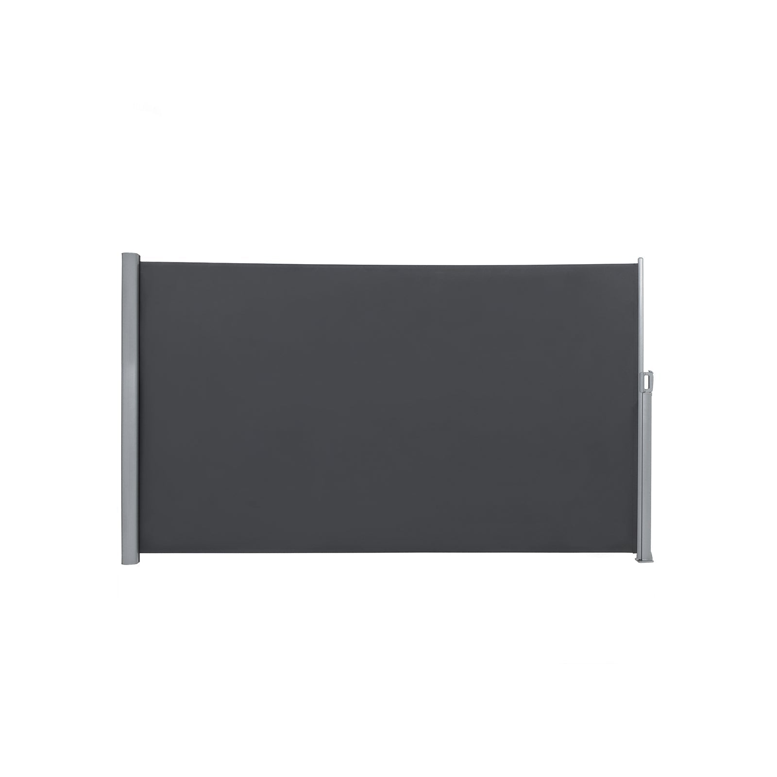 Seitendach - erweiterbare Markise - Schutzansicht - 200 x 400 cm - Schwarz