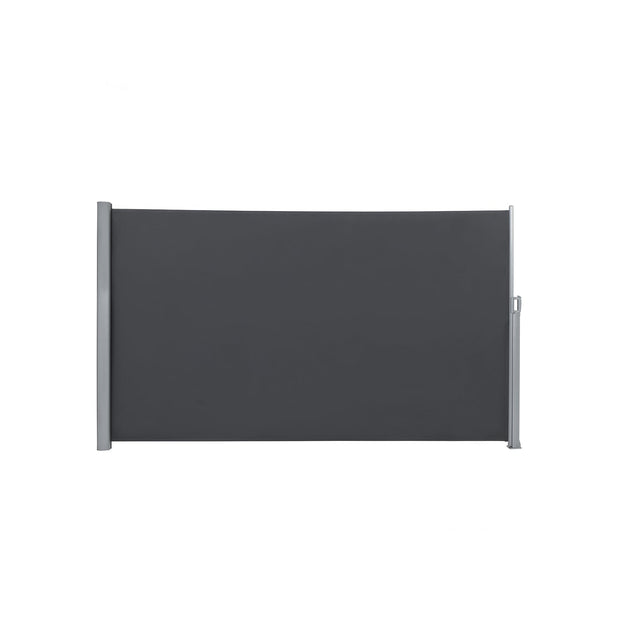 Seitendach - erweiterbare Markise - Schutzansicht - 200 x 400 cm - Schwarz