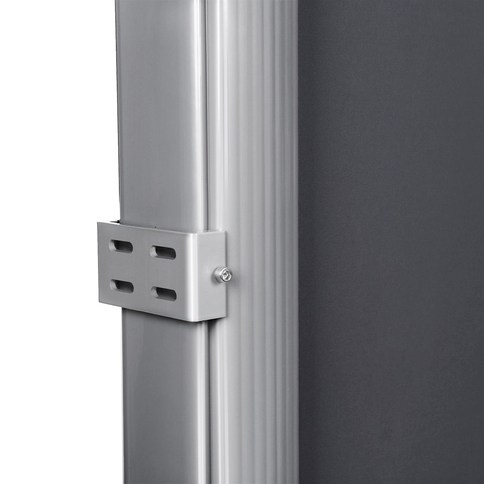 Seitendach - erweiterbare Markise - Schutzansicht - 200 x 400 cm - Schwarz