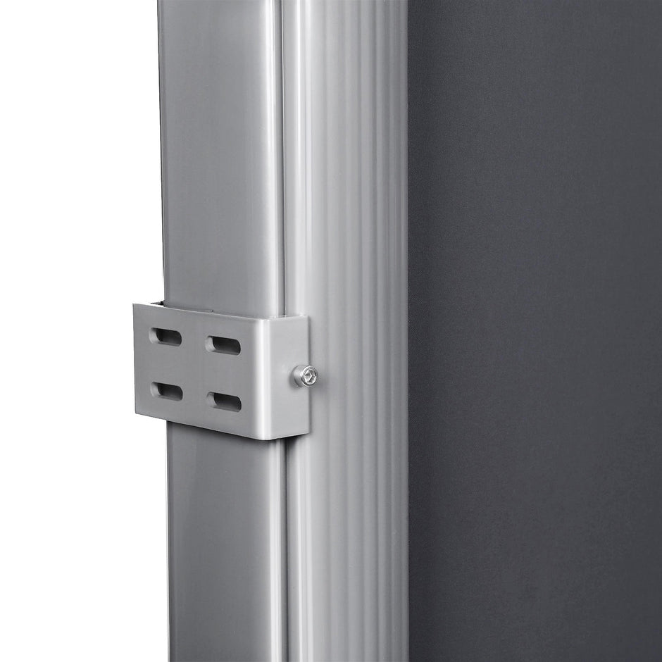 Seitendach - erweiterbare Markise - Schutzansicht - 200 x 400 cm - Schwarz