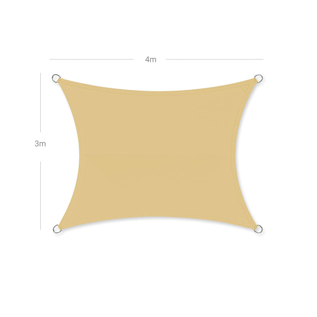 Sonnenschirm - 3 × 4 m - Sand