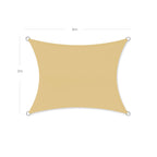 Sonnenschirm - 3 × 4 m - Sand