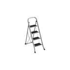 Treppenladder - mit 4 Stufen - Belastungskapazität von bis zu 150 kg - Taubengrau