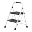 Opvouwbare Trapladder - 2 Treden - Staal - Draagvermogen tot 150 kg - Wit
