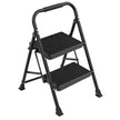 Opvouwbare Trapladder - 2 Treden - Staal - Draagvermogen tot 150 kg - Zwart