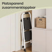 Opvouwbare Trapladder - 2 Treden - Staal - Draagvermogen tot 150 kg - Wit