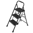 Opvouwbare Trapladder - 3 Treden - Staal - Draagvermogen tot 150 kg - Zwart