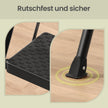 Opvouwbare Trapladder - 3 Treden - Staal - Draagvermogen tot 150 kg - Zwart