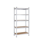 Lagerregal - Metallschrank - 875 kg Lagerkapazität - 180 x 90 x 40 cm - Silber