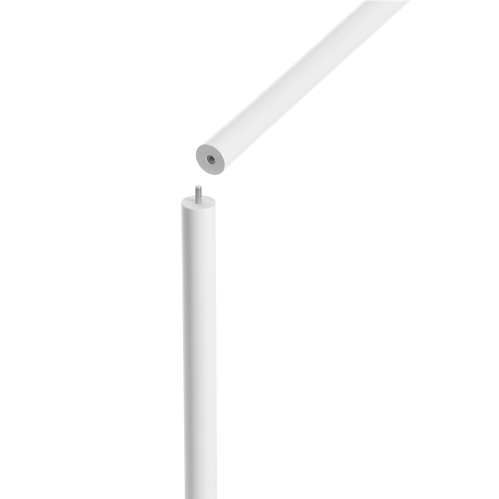 Kleiderregal - Wandbedeckungsregal mit 7 Haken - Weiß