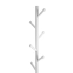 Kleiderregal - Wandbedeckungsregal mit 7 Haken - Weiß