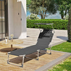 Gartensitz - mit Kopfstütze und Sonnenvisier