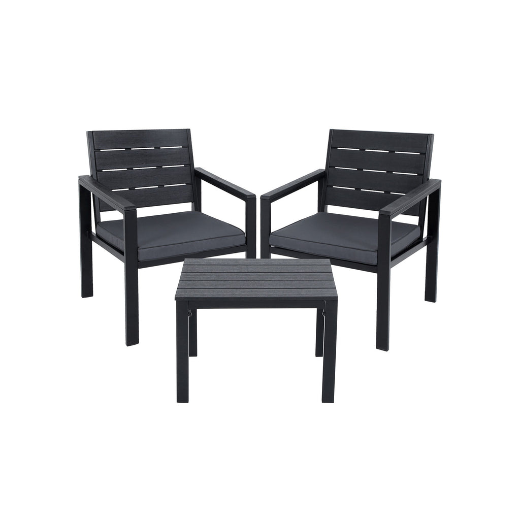 Gartenmöbel Set-3-T-Black