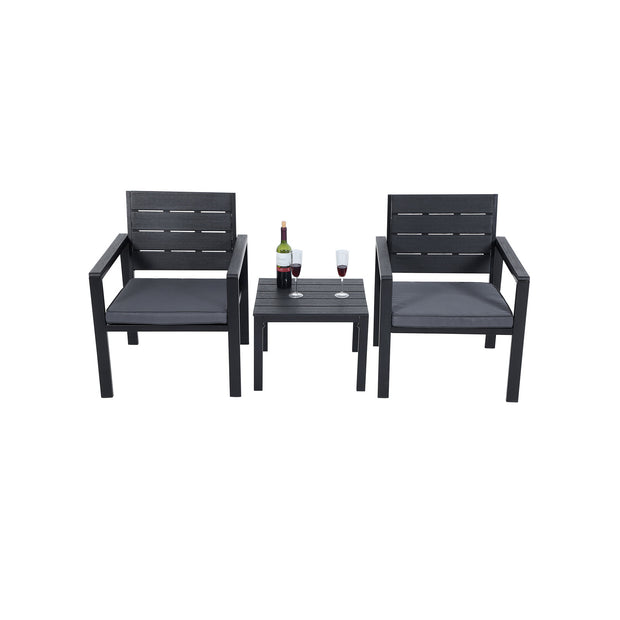 Gartenmöbel Set-3-T-Black