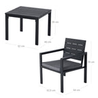 Gartenmöbel Set-3-T-Black