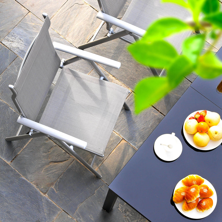 Gartenstühle - 2 - grau