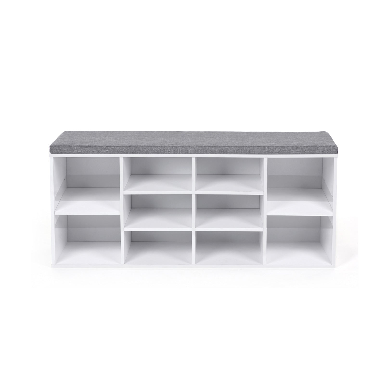 Schuhbank - 10 Fächer - Sofa - Weiß