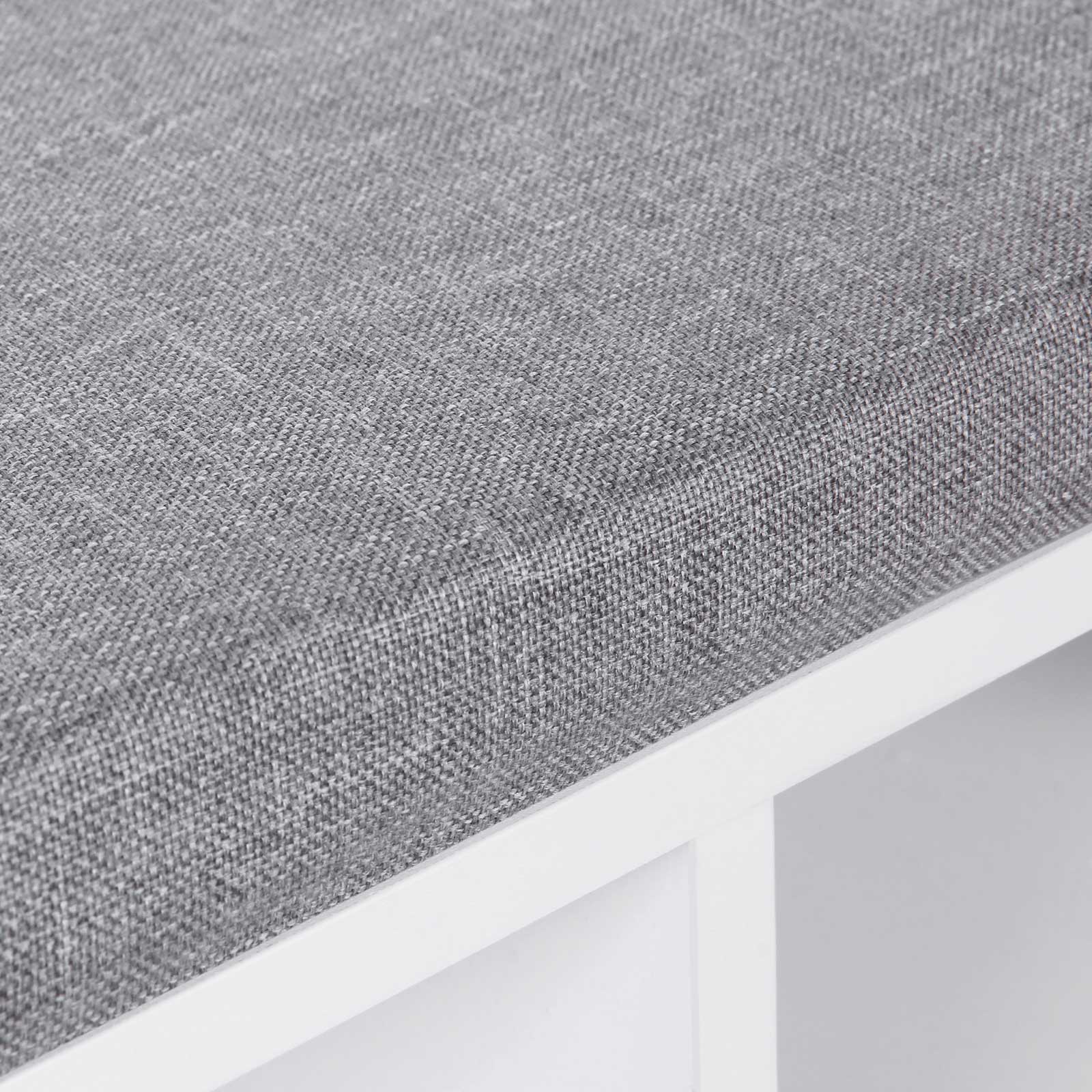 Schuhbank - 10 Fächer - Sofa - Weiß