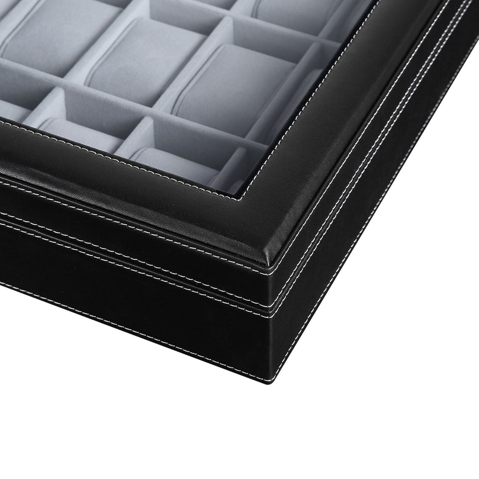 Uhrbox - abschließbar - Organizer - Schwarz