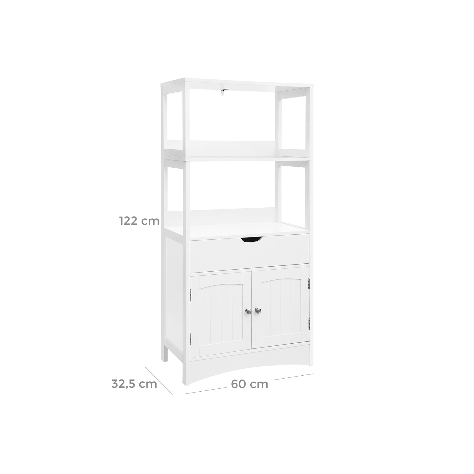 Schlafzimmerschrank - Wohnzimmerschrank - Badezimmerschrank - Lagerschrank - Holz - Weiß