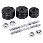 Halkerset - Gusseisen -Hanteln - 30 kg - Halfter -Set
