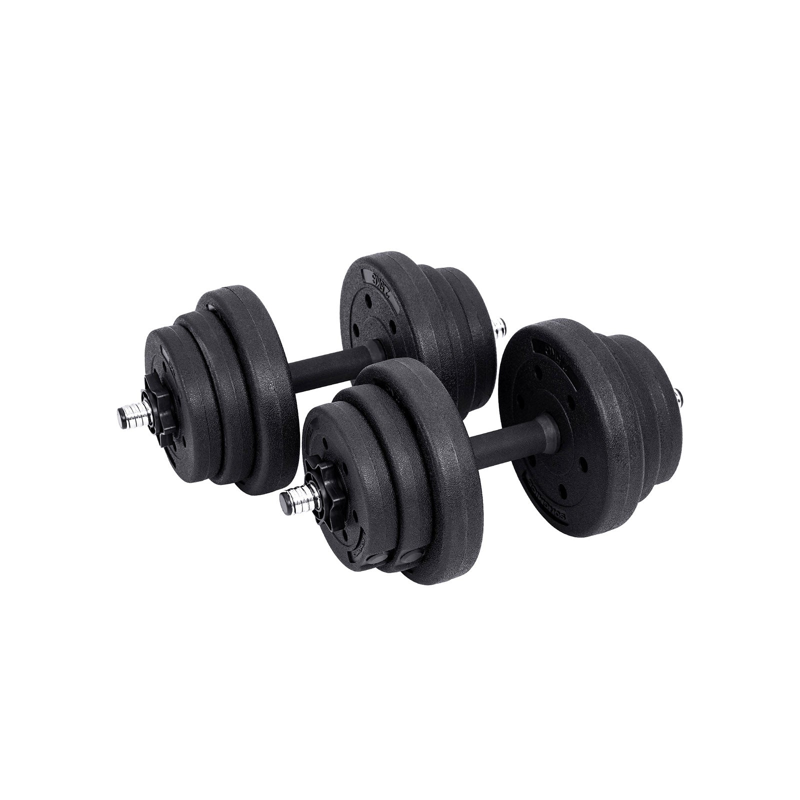 Halfterset - Hanteln - 20 kg Gesamt - Schwarz