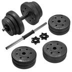 Halfterset - Hanteln - 20 kg Gesamt - Schwarz