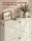 Schoenenkast - Met Klepdeuren - Ruimtebesparend - Rustiek wit - 83 x 24 x 142,6 cm