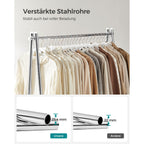 Kleidungsständer - Stahl - mit Silberplanke