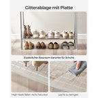 Kleidungsständer - Stahl - mit Silberplanke