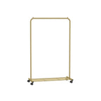 Kleidungsständer 91 cm breit auf pastellrosa Rädern