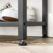 Kleiderschrank - Kleiderregal - mit Bank - Schuhregal - Schwarzbraun