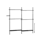 Kleidungsregal - 33,5 × (162–238) × (208–310) cm - Matt Weiß