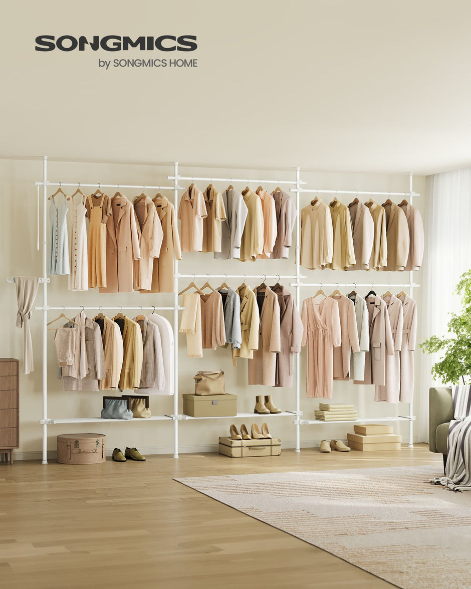 Kleidungsständer - Decke hoch - 33,5 × (240–353) × (208–310) cm