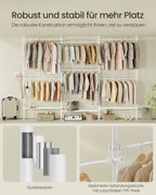 Kleidungsständer - Decke hoch - 33,5 × (240–353) × (208–310) cm