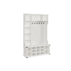 Bekleidungsregal mit Schuhregal im Landstil Wolkwit