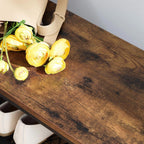 Kleiderregal - Schuhregal - mit Sitz - 5 abnehmbare Haken - Industrial