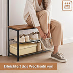 Kleidungsregal - abgelöster Kleidungsständer mit Stauraum