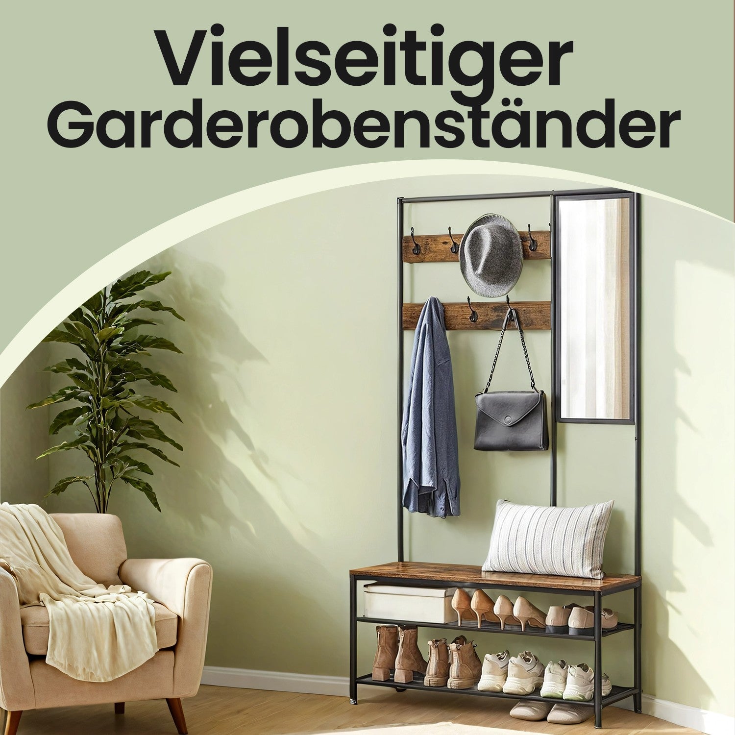 Kleiderregal - mit Spiegel