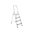 Haushaltsradder - 4 Level - Aluminium - Anti -Slip - Silber