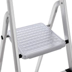 Haushaltsradder - 4 Level - Aluminium - Anti -Slip - Silber