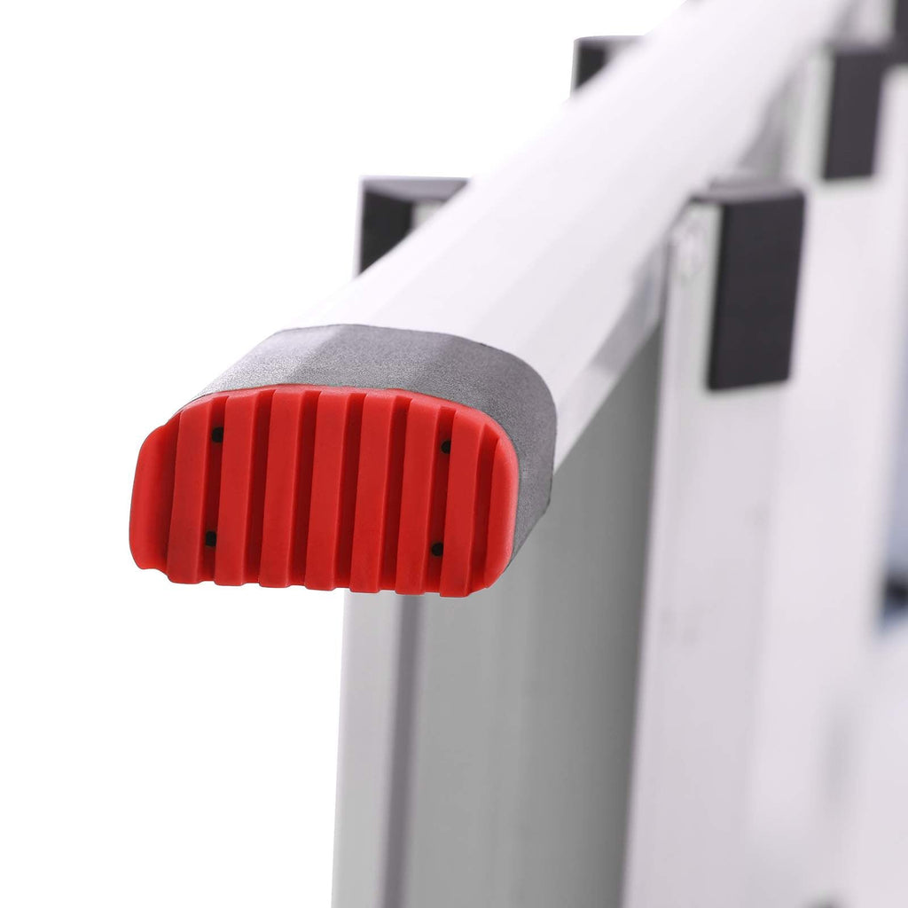 Haushaltsradder - 4 Level - Aluminium - Anti -Slip - Silber