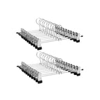 Bekleidungsbügel - Hosenbügel - Metall - Anti -Slip - Set von 20