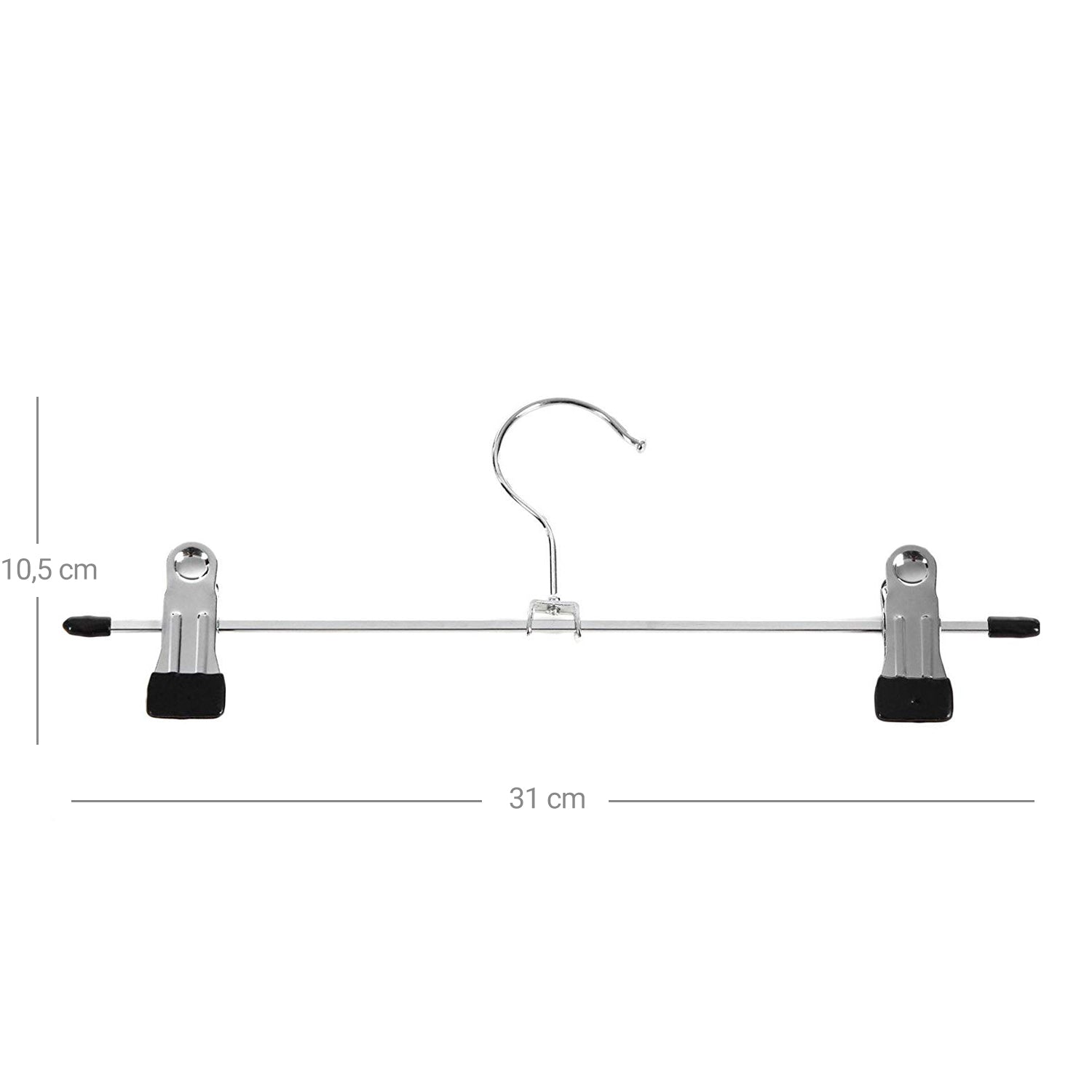 Bekleidungsbügel - Hosenbügel - Metall - Anti -Slip - Set von 20