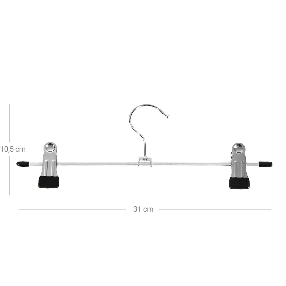 Bekleidungsbügel - Hosenbügel - Metall - Anti -Slip - Set von 20