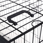 Hundekäfig - Bank - faltbar - schwarz