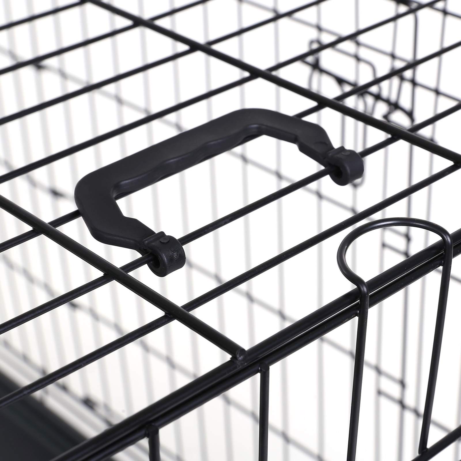 Hundekäfig - Bank - faltbar - schwarz